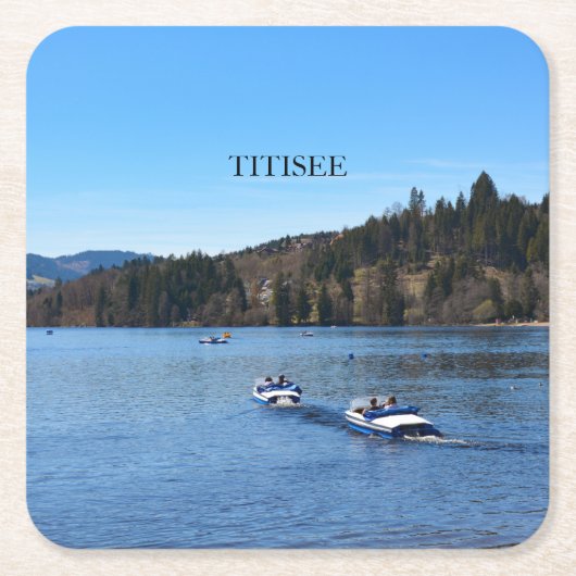 Titisee im Schwarzwald Rechteckiger Pappuntersetzer (Vorderseite)