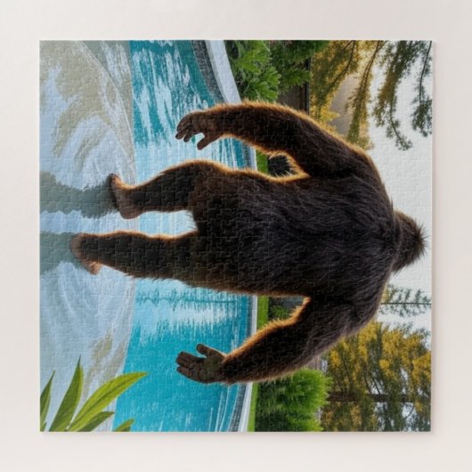 Title: Bigfoot’s Backyard Pool Party Puzzle (Horizontal)