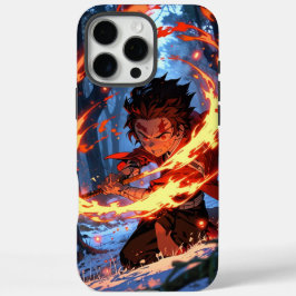 Title: Demon Slayer Phone Case: Tanjiro Hinokami iPhone 16 Pro Max Hülle