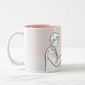 Title: First Valentine’s Day Together Personalized Zweifarbige Tasse (Links)