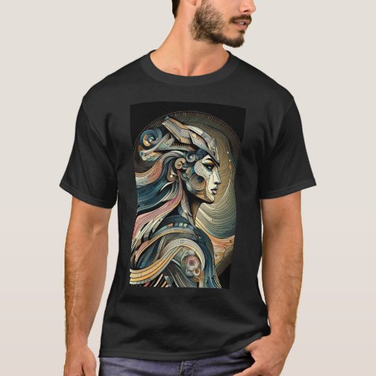 Title: "Futuristic Goddess T-Shirt (Vorderseite)