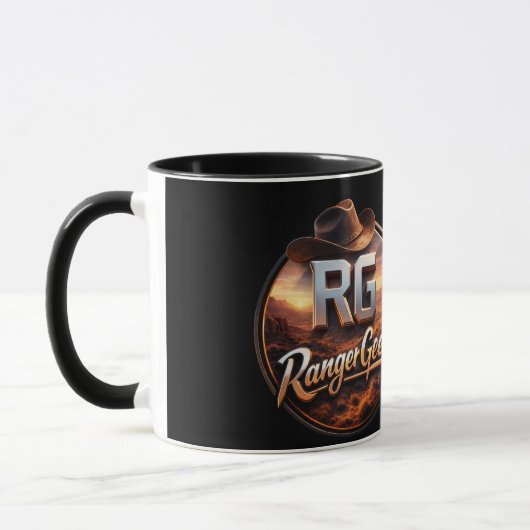 Title geek western logo two tone tasse (Links)