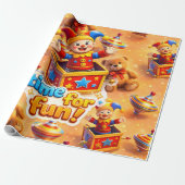 Title gestures, golden toybox premium wrap geschenkpapier (Ungerollt)