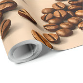 Title gourmet roasted coffee bean and espresso ele geschenkpapier (Rolleneckpunkt)