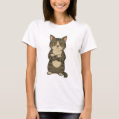 Title: Grumpy Cat Attitude – Funny Cartoon T-Shirt (Vorderseite)