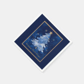 Title:
Happy Holidays Elegant Navy Gold Christmas Serviette (Ecke)