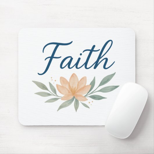 Title: Hold Faith Close — Light Always Returns Mousepad (Mit Mouse)