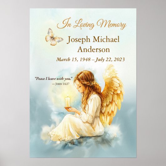 Title:
In Loving Memory Angel Candle – Custom Name Poster (Vorne)