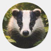 Title Majestic badger portrait multi sticker colle (Vorderseite)