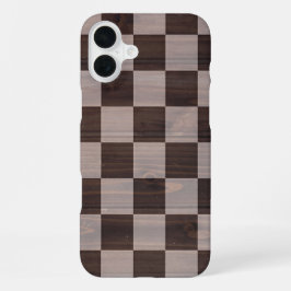 Title Matte Chessboard Texture Phone Case iPhone 16 Plus Hülle