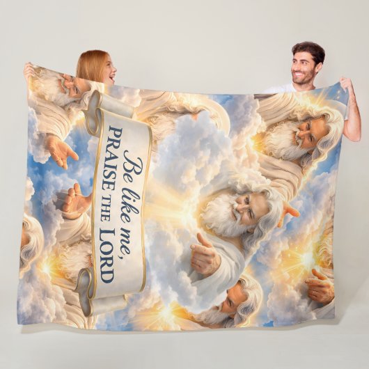 Title me praise the Lord premium fleece blanket in (Beispiel)