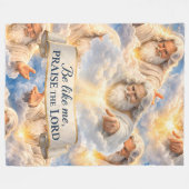 Title me praise the Lord premium fleece blanket in (Vorderseite (Horizontal))