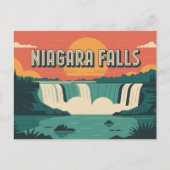 Title: Niagara Falls Sunset Postkarte (Vorderseite)