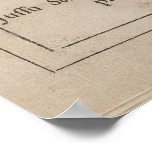 TITLE PAGE of PRINCIPIA MATHEMATICA 1687 Poster (Ecke)