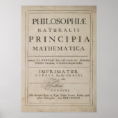 TITLE PAGE of PRINCIPIA MATHEMATICA 1687 Poster (Vorne)