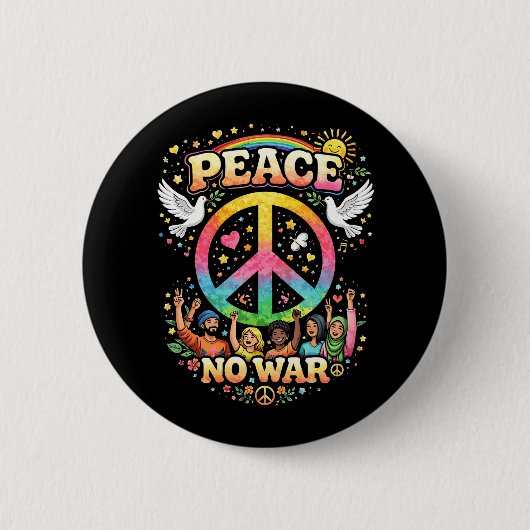 Title: Peace Over War Button (Vorderseite)