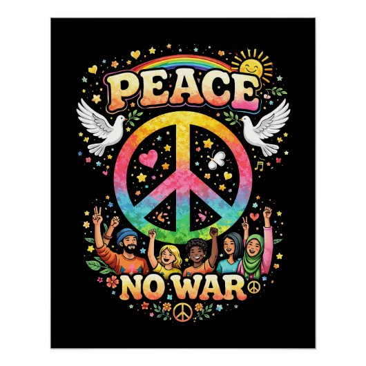 Title: Peace Over War Poster (Vorderseite)