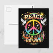 Title: Peace Over War Postkarte (Vorne/Hinten)