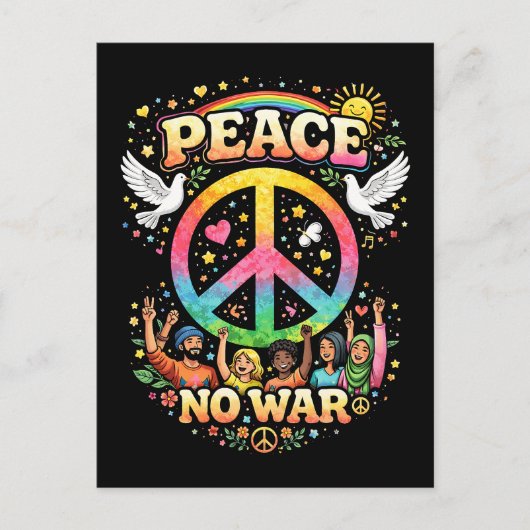 Title: Peace Over War Postkarte (Vorderseite)