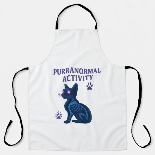 Title: Purranormal Activity – Haunted Cat Apron Schürze (Vorderseite)