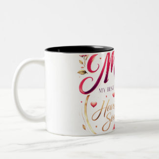 🌸 Title (SEO + Trending) Mom Crown Rose Design –  Zweifarbige Tasse