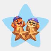 Title star shaped sticker sheet for teacher gradin (Vorderseite)