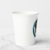 Title surfing Moses biblical art disposable paper Pappbecher (Rechts)