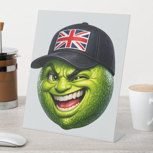 Title Union Jack Wall art Sockelschild (In Situ)