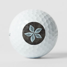 Titleist 2023 Pro V1 Schwarz mit weißer Blume Golfball