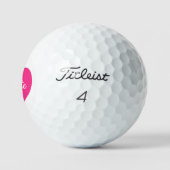 Titleist Pro V1 Damen-Golfbälle mit rosa Herz Golfball (Logo)