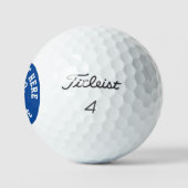 Titleist Pro V1 Golfbälle personalisiert mit Namen (Logo)