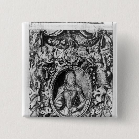 Titlepage der Bibel des Bischofs, Kneipe. im Jahre Button (Vorderseite)