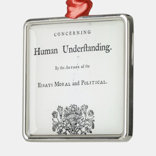 Titlepage 'der philosophischen Versuche Silbernes Ornament (Links)