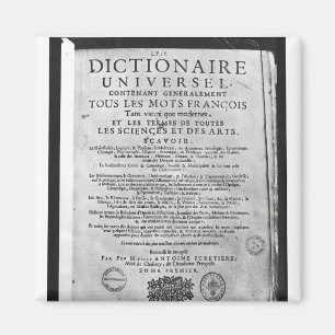 Titlepage "Dictionnaire Universel" von Magnet