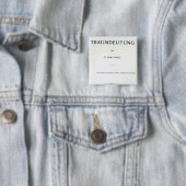 Titlepage die Traumdeutung durch Sigmund Freud Button (Beispiel)