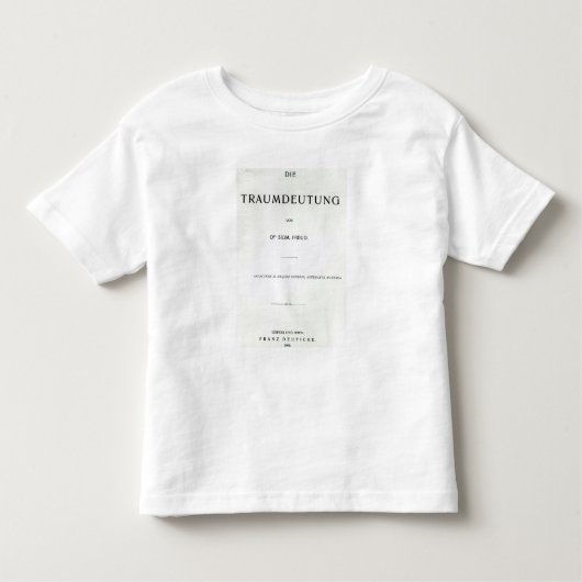 Titlepage die Traumdeutung durch Sigmund Freud Kleinkind T-shirt (Vorderseite)