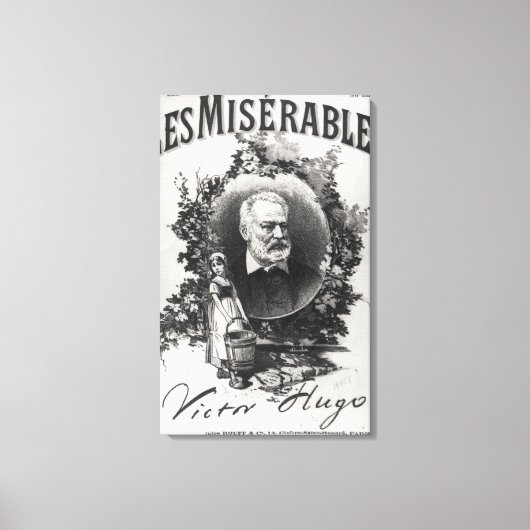 Titlepage first edition of 'Les Miserables' Leinwanddruck (Vorderseite)
