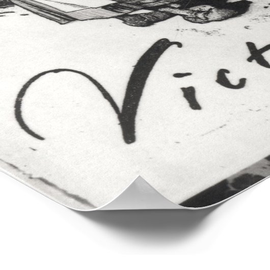 Titlepage first edition of 'Les Miserables' Poster (Ecke)