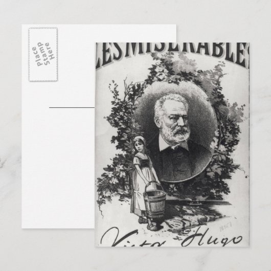 Titlepage first edition of 'Les Miserables' Postkarte (Vorne/Hinten)