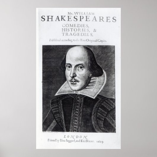 Titlepage, 'Mr. William Shakespeares Poster (Vorne)