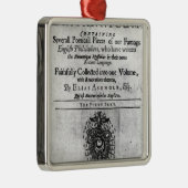 Titlepage 'Theatrum Chemicum Britannicum Silbernes Ornament (Rechts)