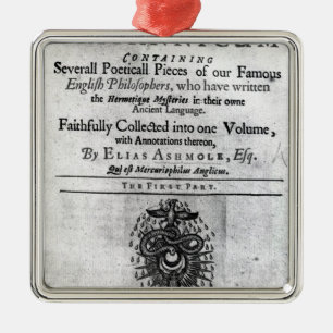 Titlepage 'Theatrum Chemicum Britannicum Silbernes Ornament