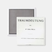 Titlepage to Die Traumdeutung by Sigmund Freud Magnet (Vorderseite/Rückseite)
