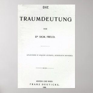 Titlepage to Die Traumdeutung by Sigmund Freud Poster
