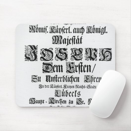 Titlepage von Abendmusik, 1705 Mousepad (Mit Mouse)