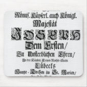 Titlepage von Abendmusik, 1705 Mousepad (Vorne)