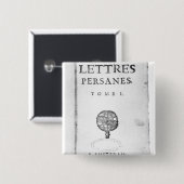Titlepage von 'Les Lettres Persanes Button (Vorne & Hinten)
