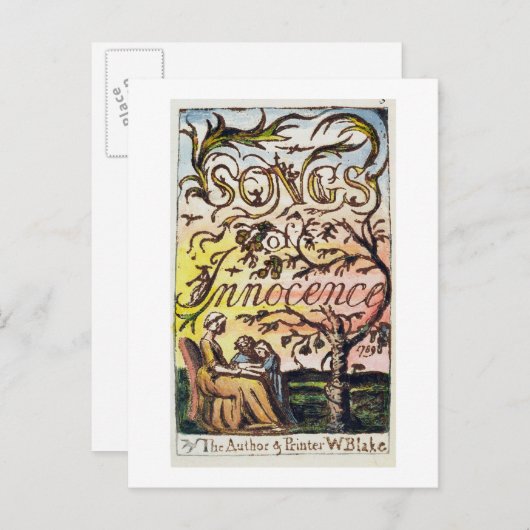 Titlepage von "Songs of Innocence and of Experienc Postkarte (Vorne/Hinten)
