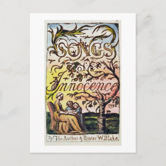 Titlepage von "Songs of Innocence and of Experienc Postkarte (Vorderseite)