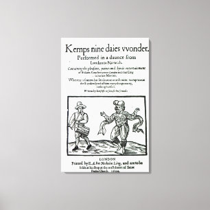 Titlepage zu William Kemp Leinwanddruck